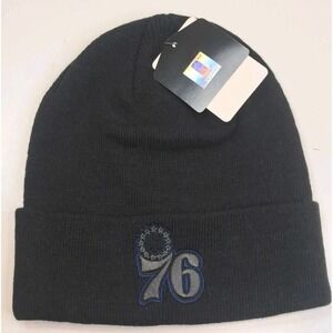 Philadelphia 76ers Knit Beanie Hat NEW Black NWT NBA Basketball